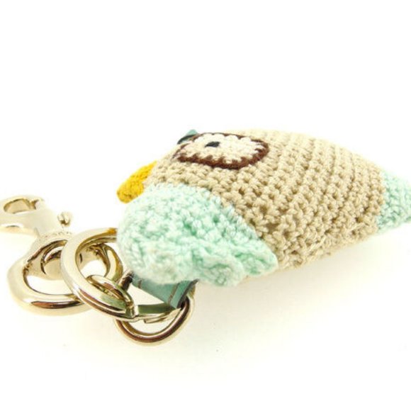 Authentic Gucci key ring Key holder Beige Green Woman - Picture 4 of 5